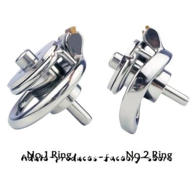 Stainless Steel Negative Chastity Cage Male Flat Chastity Device Metal Lock Belt