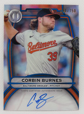 2025 Topps Tribute Baseball - /150 Blue Certified Topps Auto - CORBIN BURNES