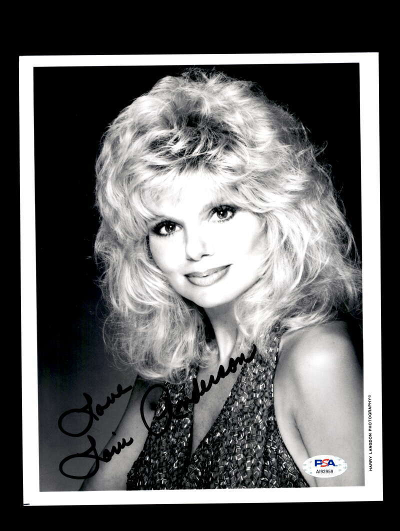 Loni Anderson PSA DNA Cert Hand Signed 8x10 Photo Autograph