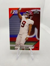 BRYCE YOUNG 2021 LEAF PRO SET  "1ST PRINTED" ROOKIE CARD #1! HEISMAN! PACK FRESH