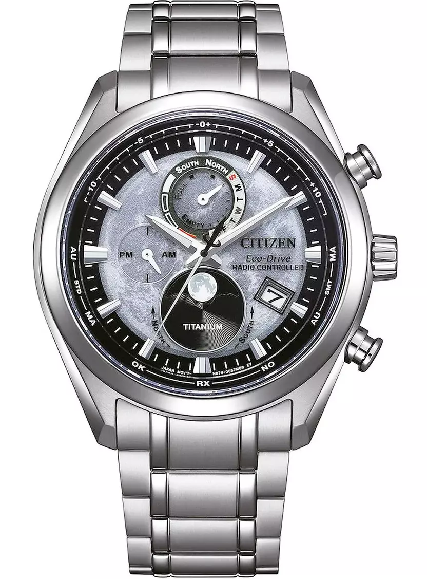 Citizen Titanium Sapphire Moonphase Radio Controlled BY1010 81H