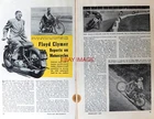 "Floyd Clymer Reports on Motorcycles" Article Original 1953 Magazine Cutting W5