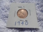 1940 Lincoln Cent Circulated - Perfect For Coin Books! — photo 1