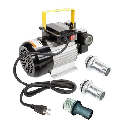 110V AC 550W Electric Oil Pump Transfer 16GPM Fuel Diesel With Aluminum Casing