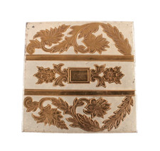 Vintage Compact with Mirror Square Gold Tone Design Made in USA