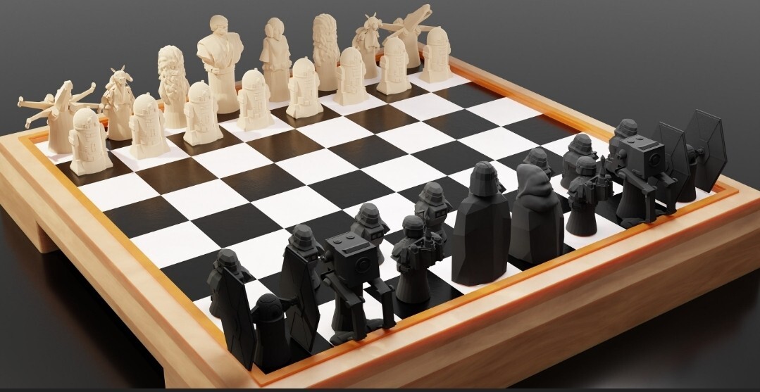 Star Wars Chess Set Remastered | eBay