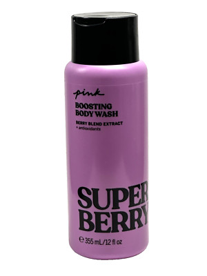 NEW VICTORIA'S SECRET PINK SUPER BERRY NOURISHING BODY WASH SHOWER GEL 12 FL OZ