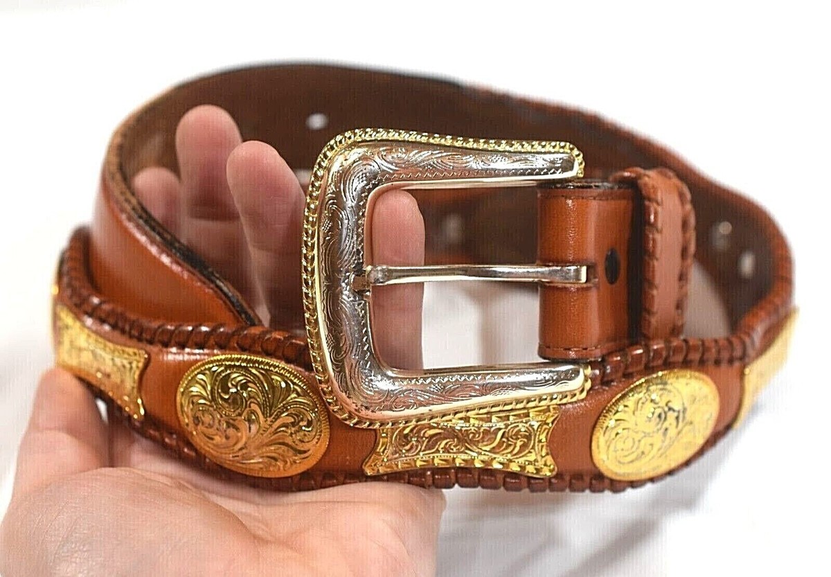 Nocona Genuine Brown Leather Southwestern Style Women display picture 1