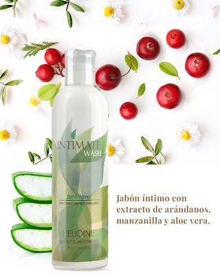 LEUDINE Intimate Wash - Jabón íntimo con extracto de arándanos y manzanilla