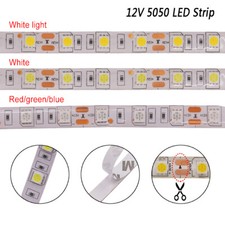 12V LED Strip Lights 2835 5050 5054 Flexible Tape Rope Cabinet Kitchen Lights 5m