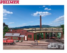 Vollmer H0 45758 Ringlokschuppen mit Türschließvorrichtung 6-ständig NEU + OVP 