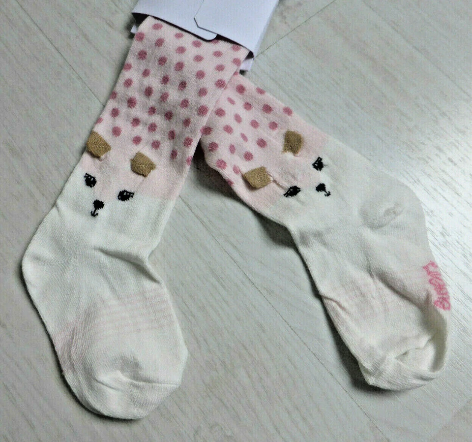 ewers Strumpfhose, rosa mit Punkten und einem Rehkopf. NEU!!! - Bild 2 von 2