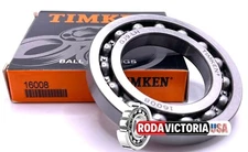 TIMKEN 16008 DEEP GROOVE BALL BEARING, OPEN TYPE, NO SEALS 40x68x9mm