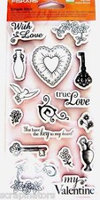 True Love Fiskars Valentine Cling Rubber Stamp Set 03-013406 NEW 