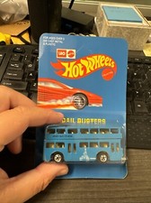 LEO HOT WHEELS INDIA DOUBLE DECKER BUS Has Small Crack On Bubble Tight Corner 