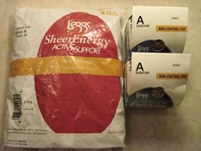 6 Pair Size A  L'eggs Leggs Sheer Energy Active Support Nude & Suntan Pantyhose