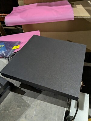 King Starboard 1'' Thick Black HDPE 11.75'' X 9.75'' Square Plate Slab Textured