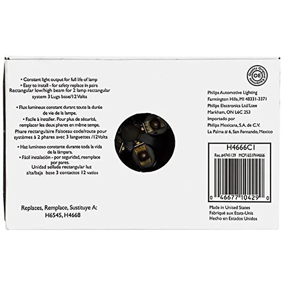 Philips 2 bombillas de faros lámpara de haz alto/bajo para Chevrolet Blazer 1995-1997 Foto 3 de 4