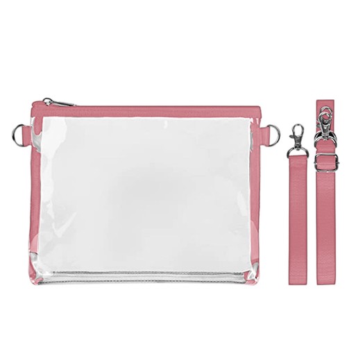 Borsa a tracolla in PVC trasparente borsa da stadio borsa sportiva portatile portaoggetti - Foto 14 di 25