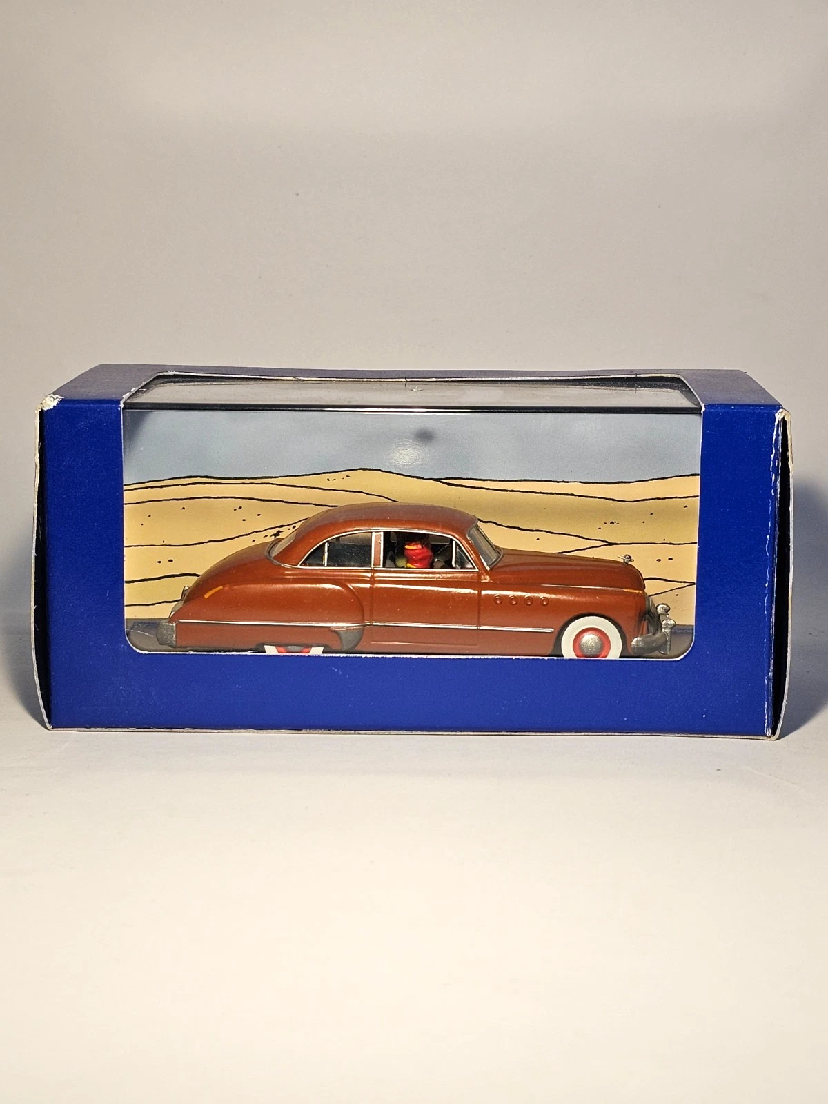 Voiture Miniature Tintin L'américaine rouge de Tintin au Pays de l'Or noir 1950