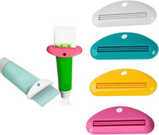 4 Pcs Toothpaste Tube Squeezer Roller Dispenser Tool Save Paste Cream Lotion