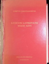Lexicon Latinitatis Medii Aevi Corpus Christi...