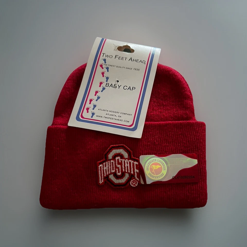 Two Feet Ahead OHIO STATE Baby Cap New Red Official - Изображение 2 из 4