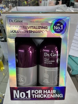 Dr. Groot Scalp Revitalizing Hair Thickening Shampoo, 23.6 fl oz, 2-pack S1b1