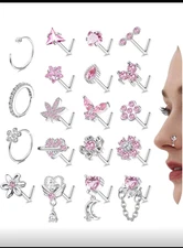 30 pack nose piercings