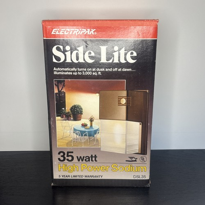 #ad #ad Vintage 80’s ElectriPak DSL 35 35W HPS Side Lite Security Light Dusk to Dawn $150.00