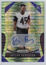 2019 Panini Prizm Rookies Neon Green Pulsar Jaylon Ferguson #379 Auto 07rd