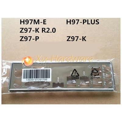 NEW IO I/O   back plate BLENDE BRACKET for   H97-PLUS Z97-K R2.0 H97M-E *yt
