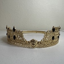 Metal Gold tone Adjustable King Crown for Men Metal  Read Cosplay