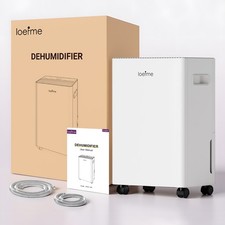 10L/Day Large Dehumidifier Air Dryer for Home Damp Moisture, with Humidity Light