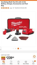    NEW    Milwaukee M12 FUEL Oscillating Multi-Tool Kit Xc4.0 2526-21XC