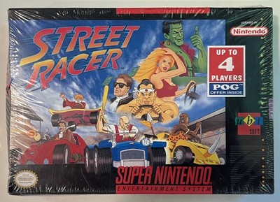 STREET RACER ~ Super Nintendo SNES ~ NEW SEALED BOX ~ Ubisoft 1994 RARE