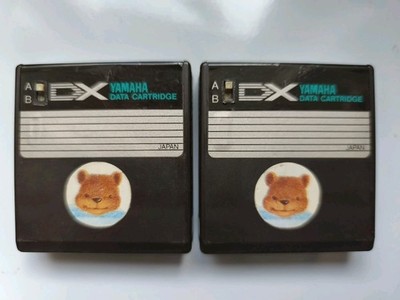 2× Yamaha DX7 Data Cartridges. (Voice ROM)