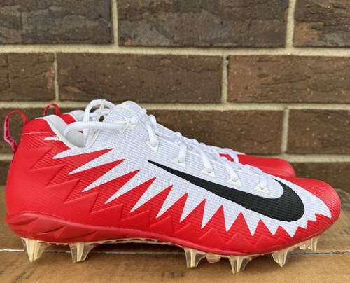 Nike Men’s 14 ALPHA MENACE PRO LOW TD P Football Cleats White/Red 922804-102