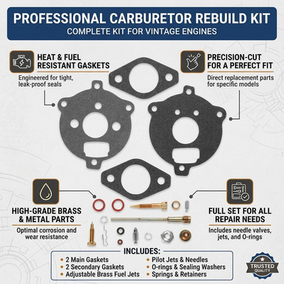 Replacement Carburetor Rebuild Kit for 394693 291763 295938 195432 195435 7 9HP