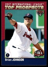 2017 Brian Johnson Choice Minor League Rookie Card AAA Top Prospects. rookie card picture