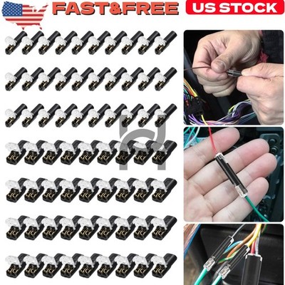 80x New Plug-In Quick Wire Connectors Reusable Clamp Terminal Blocks For Cables