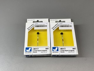 H0 Viessmann light blocking signal 4017 original packaging 2 pieces /5 JJ 158