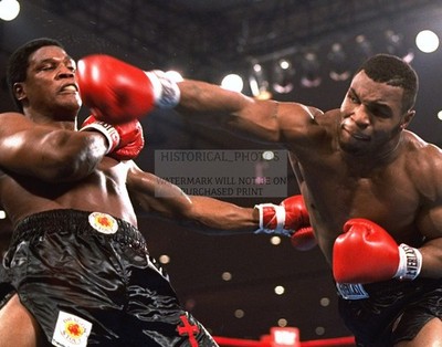 MIKE TYSON TREVOR BERBICK HEAVYWEIGHT BOXING NASSAU 1986 11X14 PHOTO