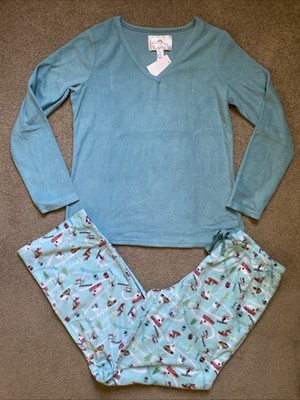 Womens Giodnight Kiss Size M Two Piece Polyester Pajama Set NWT