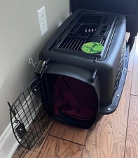 2-Door Top Load Dog Kennel Portable Pet Carrier, Extra Small