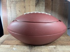 Lucky Fruit Cooler FOOTBALL Shaped Storage Kids room or Garage Game Day Cracked