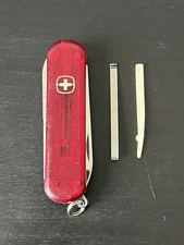 Wenger Esquire Swiss Army Knife 65mm Ruby Translucent Eddie Bauer