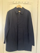 Mackintosh Men’s Navy Dunoon Raintec Mid Length Coat No Lining Size 44