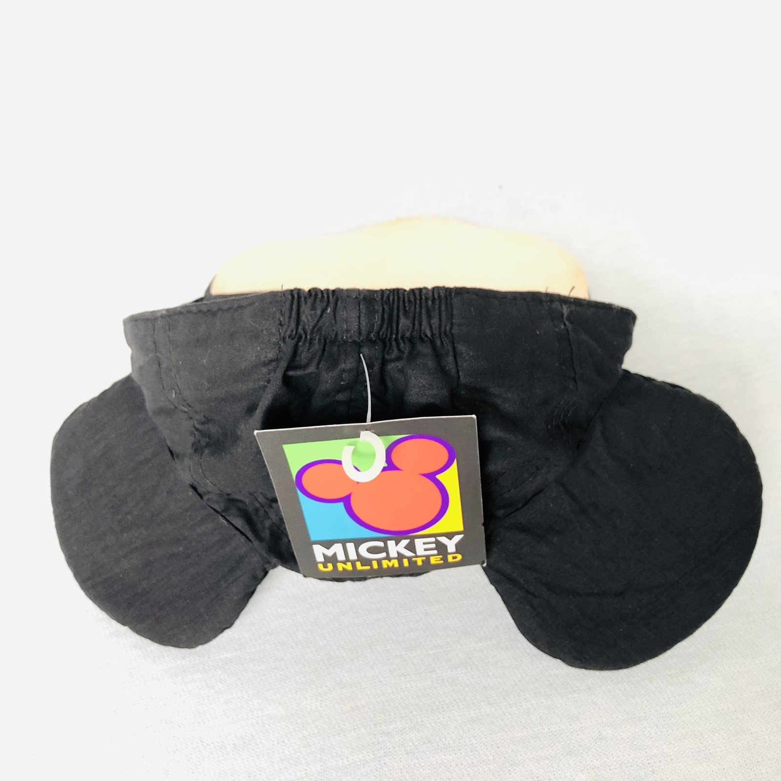 VTG Mickey Mouse Face Fitted Baseball Hat Ears Elastic Disney All Over Print Y2K image 8