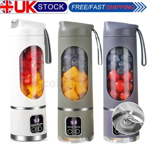 Portable USB Rechargeable Juicer Cup Electric Mixer Blender Smoothie Maker 450ML